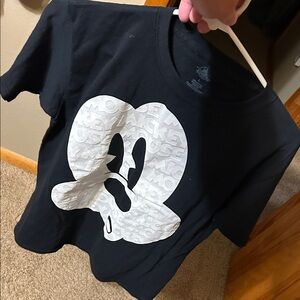 Disney Black and White Mickey Mouse Kids Tee
